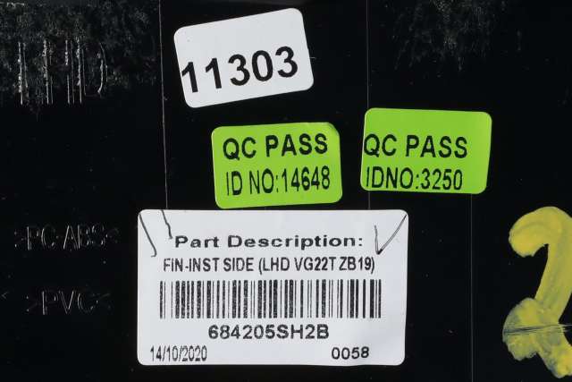 Dashbord friskluftdyse midtkonsoll til Nissan Leaf 2018-->> (Type II) (NISSAN|68420-5SH2B|)