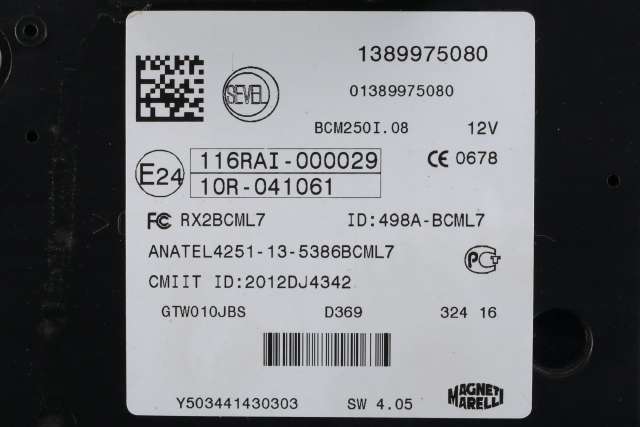 Sikringsboks til Fiat Ducato 2014-->>  (PSA|13 899750 80|)