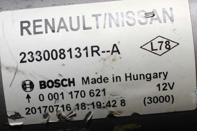 Starter diesel til Nissan X-Trail 2014-2022 (T32) (T32) (BOSCH|0 001 170 621|23300-8131R-A|)