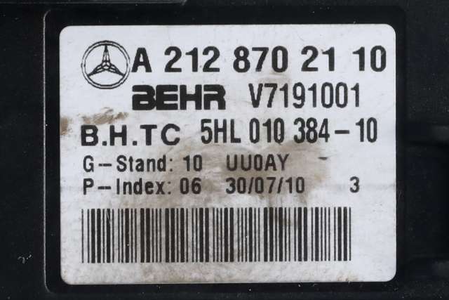 Varmeapparat motor til Mercedes C-Klasse 2007-2011 (Fase 1) (W204) (W204) (|A 212 870 21 10)