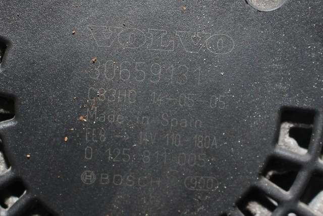 Dynamo diesel til Volvo XC60 2014-2017 (Type I, Fase 2)  (BOSCH|0 125 811 005|30659131.|)