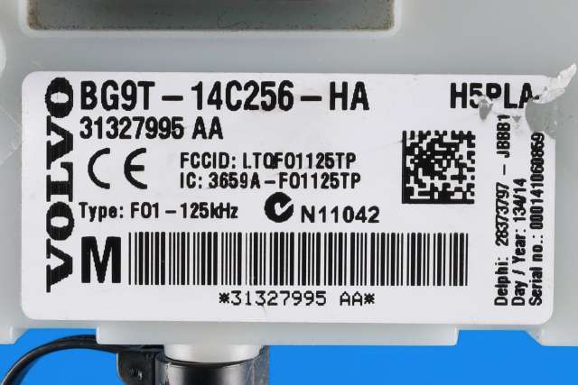 Sikringsboks til Volvo XC60 2014-2017 (Type I, Fase 2) (FORD|BG9T-14C256-HA|31327995 AA|)