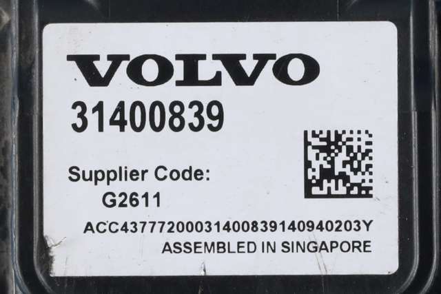Sensor radar til Volvo XC60 2014-2017 (Type I, Fase 2)  (VOLVO|31400839|)