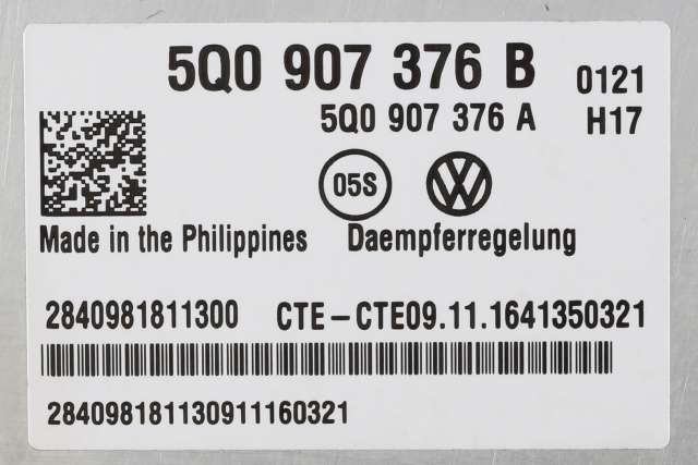 Styreenhet nivå/luftfjæring til VW Golf VII 2017-2020 (Fase 2)  (VAG|5Q0 907 376 B|)