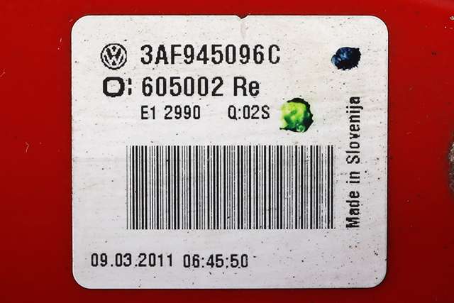 Baklykt høyre ytre til VW Passat 2011-2015 (B7) (B7) (VAG|3AF 945 096 C|)