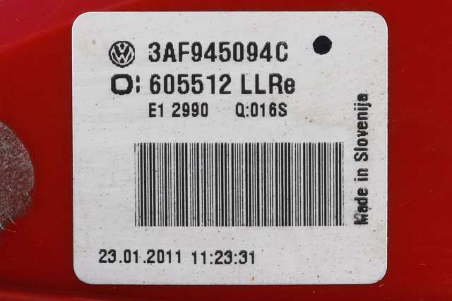 Baklykt høyre indre til VW Passat 2011-2015 (B7) (B7) (VAG|3AF 945 094 C|)