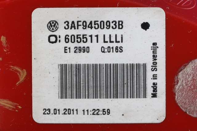 Baklykt venstre indre til VW Passat 2011-2015 (B7) (B7) (VAG|3AF 945 093 B|)
