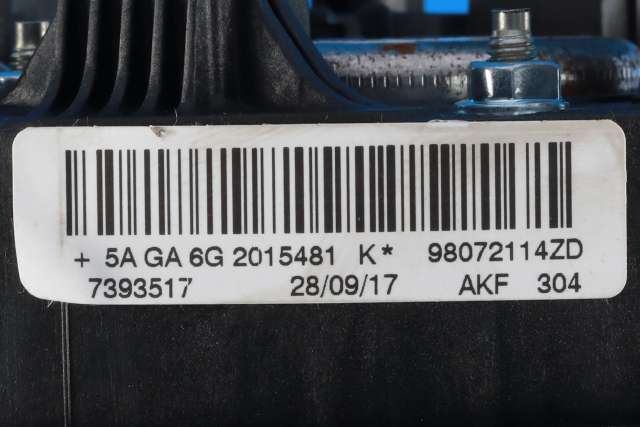 Airbag ratt til Peugeot 208 2012-2019 (Type I)  (PEUGEOT|98 084115 ZD|98 072114 ZD|)