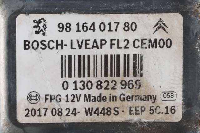 Ruteheis venstre foran til Peugeot 208 2012-2019 (Type I)  (PEUGEOT|98 164021 80|98 164017 80|)