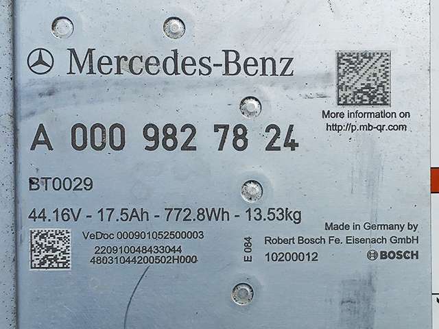 Batteripakke hybrid til Mercedes GLC 2022-->> (X254) (X254) (MERCEDES|A 000 982 78 24|)