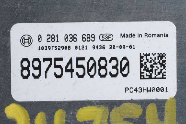 Styreenhet diverse til Isuzu D-Max 2021-->> (Type III)  (ISUZU|8975450830|)