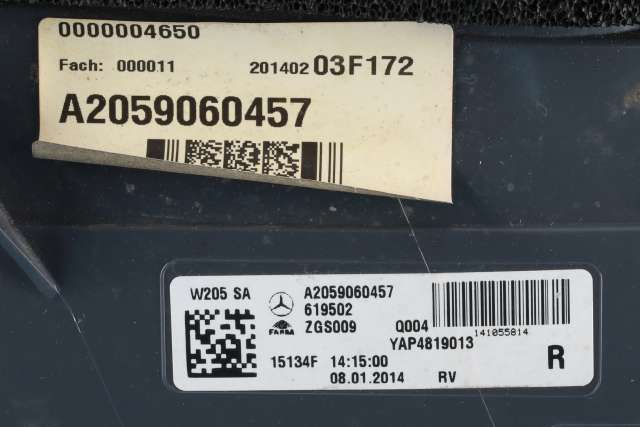 Baklykt høyre til Mercedes C-Klasse 2014-2018 (Fase 1) (W205) (W205) (MERCEDES|A 205 906 04 57|)