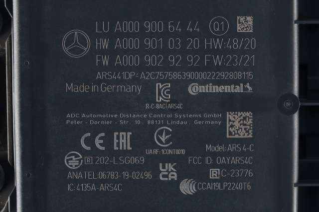 Sensor radar til Mercedes GLC 2022-->> (X254) (X254) (MERCEDES|A 000 900 64 44|)