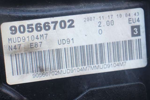 Motor diesel til BMW 1-Serie 2004-2011 (E81/E82/E87/E88) (E81/E82/E87/E88) (N47-D20 A|)