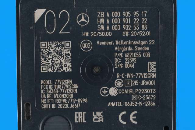 Sensor radar til Mercedes GLC 2022-->> (X254) (X254) (MERCEDES|A 000 905 95 17|)