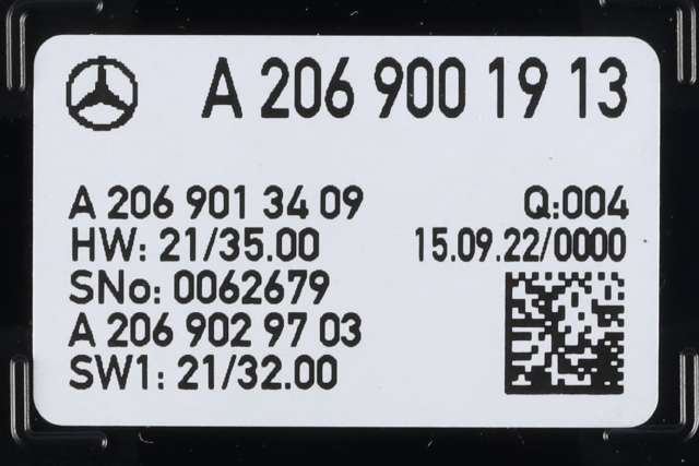 Instrumentpanel til Mercedes GLC 2022-->> (X254) (X254) (MERCEDES|A 206 900 19 13|)