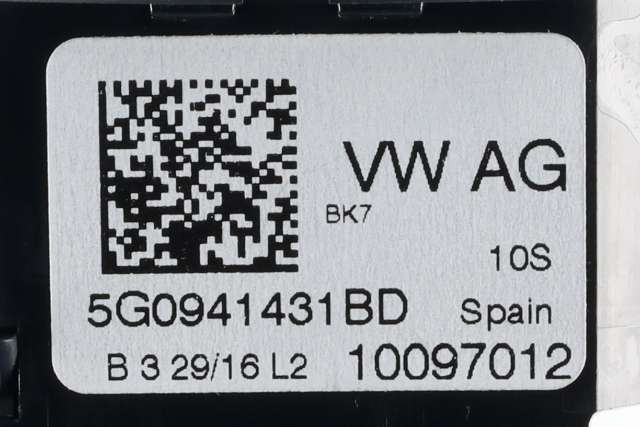 Bryter lys til VW Golf VII 2012-2017 (Fase 1)  (VAG|5G0 941 431 BD|)