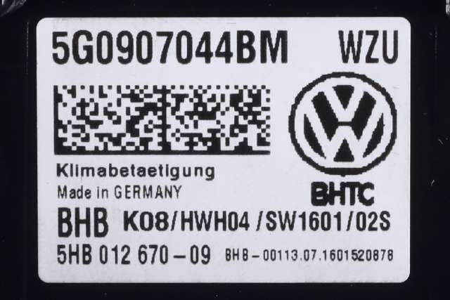Varmeapparat betjening til VW Golf VII 2012-2017 (Fase 1)  (VAG|5G0 907 044 BM|)