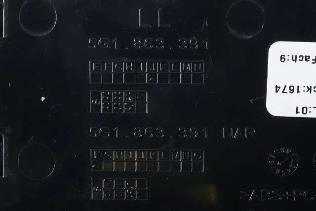 Dashbord myntrom til VW Golf VII 2012-2017 (Fase 1)  