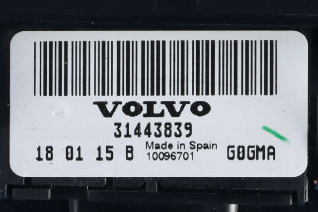 Bryter lys til Volvo V60/V60 CC 2013-2018 (Type I, Fase 2) (VOLVO|31443839|)