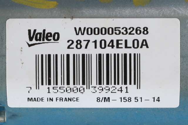 Viskermotor bakrute til Nissan Qashqai 2014-2021 (Type II) (VALEO|W000053268|28710-4EL0A|)