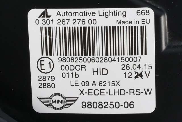 Frontlykt høyre xenon til Mini Countryman 2010-2016 (R60) (R60) (BMW/MINI|9 808 250|)