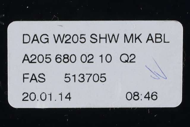 Dashbord myntrom til Mercedes C-Klasse 2014-2018 (Fase 1) (W205) (W205) (MERCEDES|A 205 680 02 10|)