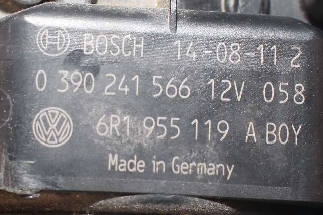 Viskermotor frontrute komplett m/overføring til VW Polo 2014-2017 (Type V, Fase 2)  (VAG|6R1 955 023 C|6R1 955 199 A|)