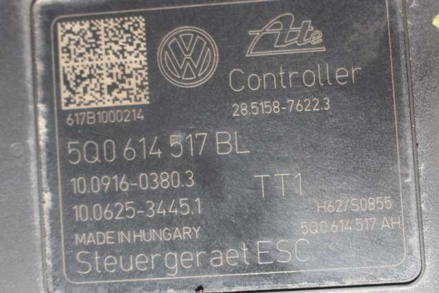 ABS sentral til VW e-Golf 2017-2020 (Fase 2)  (VAG|5Q0 614 517 BL|)