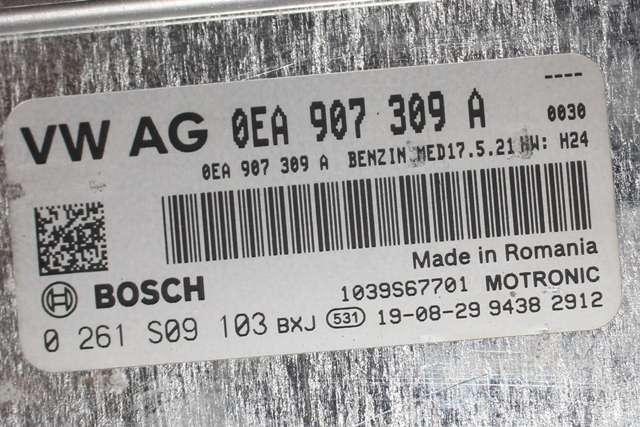 Styreenhet motor til VW e-Golf 2017-2020 (Fase 2)  (BOSCH|0 261 S09 103|0EA 907 309 A|)
