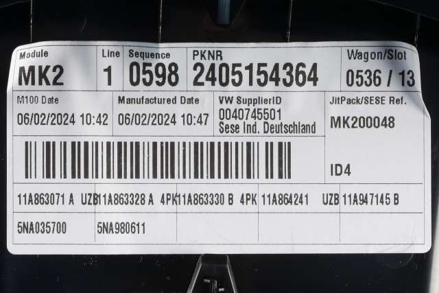 Dashbord myntrom til VW ID.4 2020-->>  