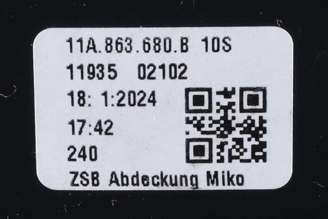 Dashbord koppholder til VW ID.4 2020-->>  (VAG|11A 863 680 B|)