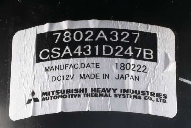 Varmeapparat motor til Mitsubishi Outlander 2015-->> (Type III, Fase 2)  (MITSUBISHI|7802A327|)