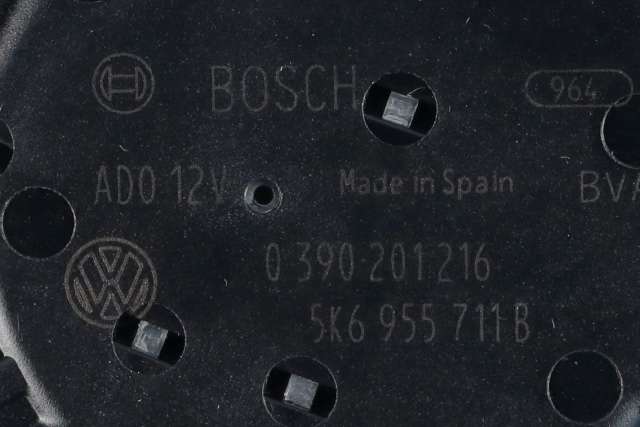Viskermotor bakrute til VW Polo 2014-2017 (Type V, Fase 2)  (BOSCH|0 390 201 216|5K6 955 711 B|)