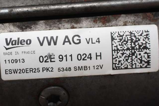 Starter diesel til VW Tiguan 2011-2016 (Type I, Fase 2)  (VALEO|ESW20ER25|02E 911 024 H|)