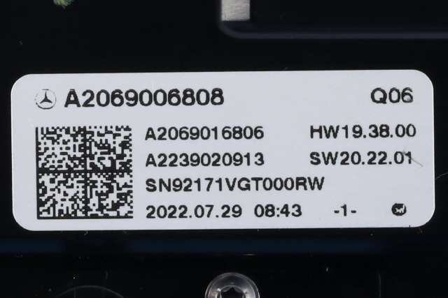 Bryter diverse til Mercedes GLC 2022-->> (X254) (X254) (MERCEDES|A 206 900 68 08|)