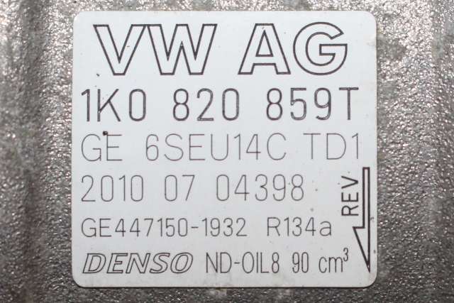 Aircondition kompressor til Škoda Octavia 2009-2013 (Type II, Fase 2)  (DENSO|447150-1932|1K0 820 859 T|)