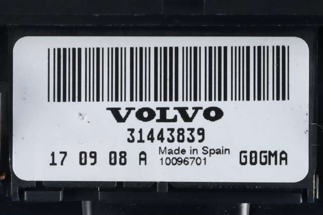 Bryter lys til Volvo V60/V60 CC 2013-2018 (Type I, Fase 2)  (VOLVO|31443839|)