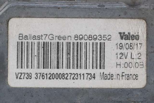Styreenhet xenon/ballast til Volvo V60/V60 CC 2013-2018 (Type I, Fase 2)  (VALEO|89089352|)
