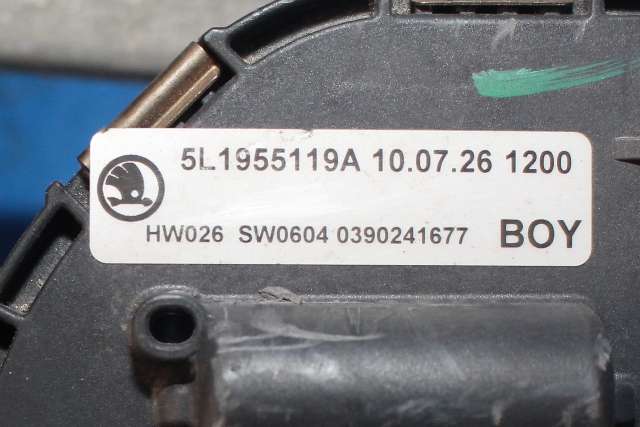 Viskermotor frontrute komplett m/overføring til Škoda Yeti 2009-2013 (Fase 1)  (VAG|5L1 955 023|5L1 955 119 A|)