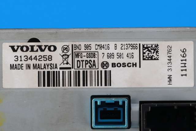 Bilstereo navigasjon skjerm til Volvo V60 2010-2013 (Type I, Fase 1)  (BOSCH|7 609 501 416|31344258|)