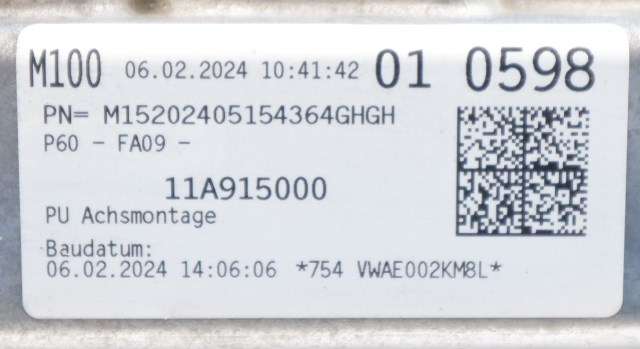 Batterilader (OBC - On Board Charger) til VW ID.4 2020-->>  (VAG|1EA 915 692 L|)