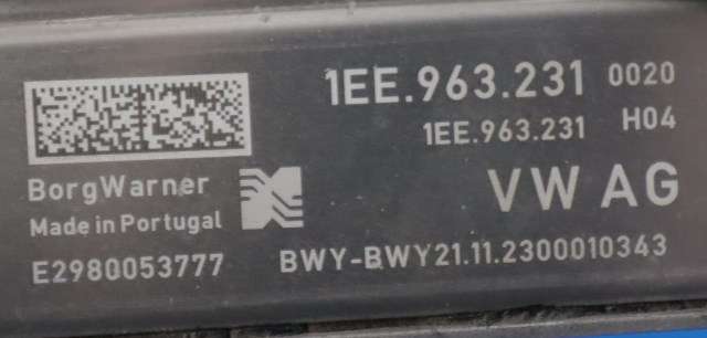 Varmeapparat PTC-heater til VW ID.4 2020-->>  (VAG|1EE 963 231|)