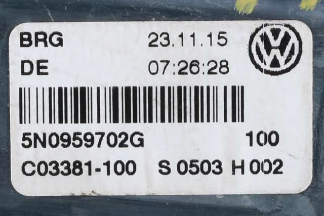 Ruteheis, kun motor, høyre foran til VW Tiguan 2011-2016 (Type I, Fase 2)  (VAG|5N0 959 702 G|3C0 959 792 C|)