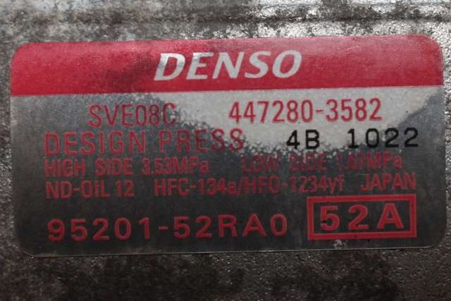 Aircondition kompressor til Suzuki Swift 2017-->>  (DENSO|447280-3582|95201-52RA0|)