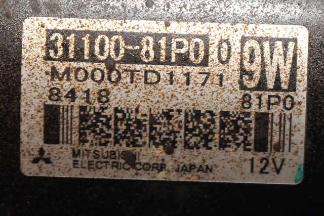 Starter til Suzuki Swift 2017-->>  (MITSUBISHI|M000TD1171|31100-81P00|)