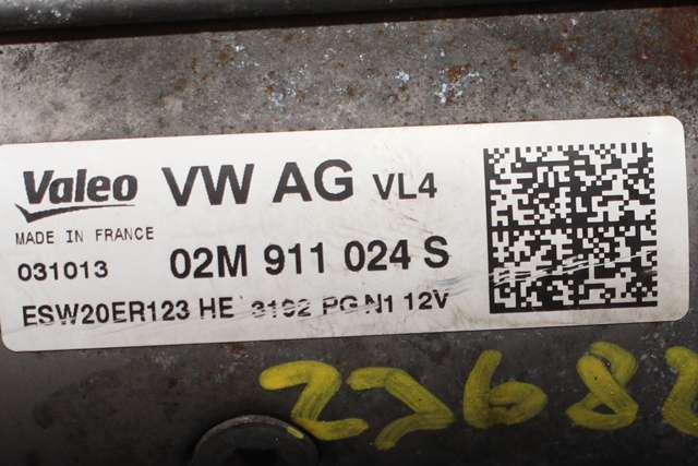 Starter diesel til Škoda Octavia 2013-2016 (Type III, Fase 1)  (VALEO|ESW20ER123|02M 911 024 S|)