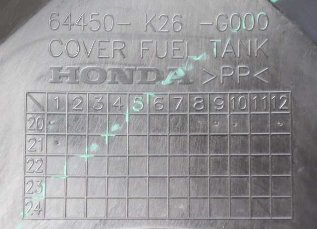 MC, Deksel, tank til MC Honda MSX125 2021-->> (Grom) (Grom) (HONDA|64450-K26-G000|)