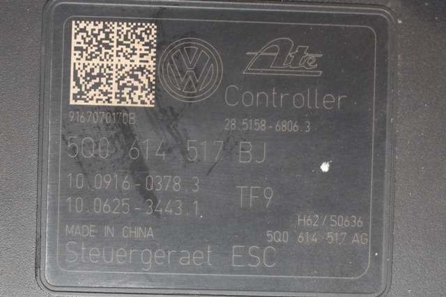 ABS sentral til VW Golf VII 2012-2017 (Fase 1) (VAG|5Q0 614 517 BJ|)