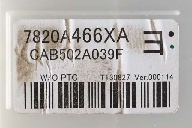 Varmeapparat betjening til Mitsubishi Outlander 2012-2015 (Type III, Fase 1) (MITSUBISHI|7820A466|)